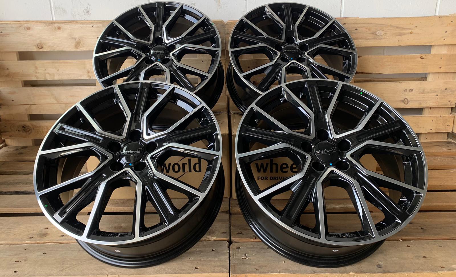 2 DRV by Wheelworld WH34 #14103 Schwarz Poliert 9x20 ET45 5x120 für VW T5 T6 Multivan, Caravelle und VW Amarok