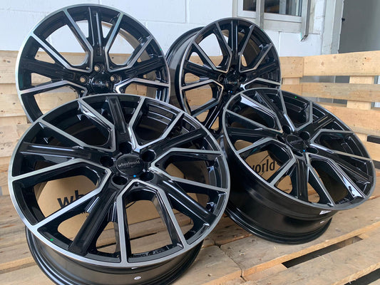 2 DRV by Wheelworld WH34 #14103 Schwarz Poliert 9x20 ET45 5x120 für VW T5 T6 Multivan, Caravelle und VW Amarok