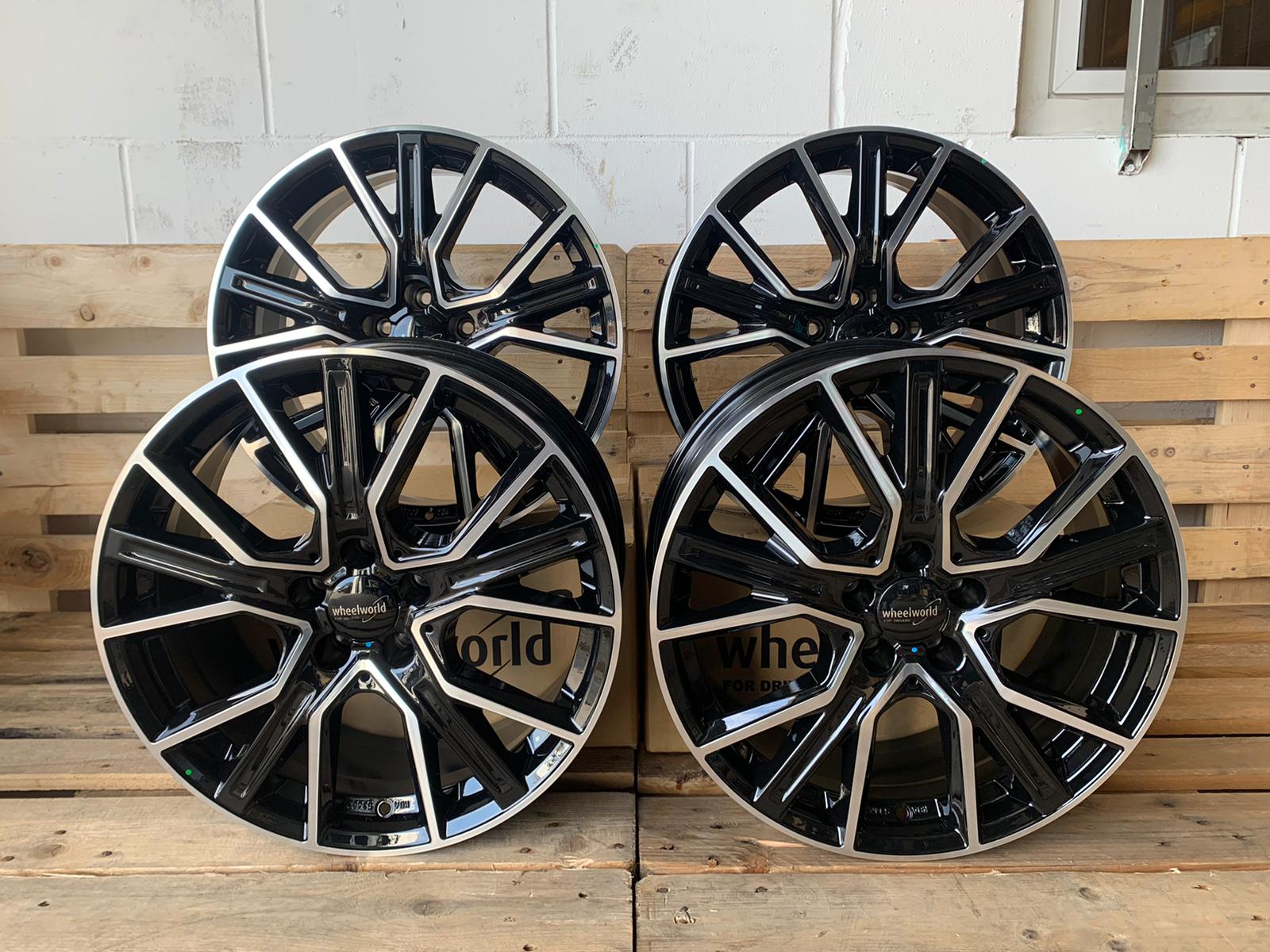 2 DRV by Wheelworld WH34 #14103 Schwarz Poliert 9x20 ET45 5x120 für VW T5 T6 Multivan, Caravelle und VW Amarok