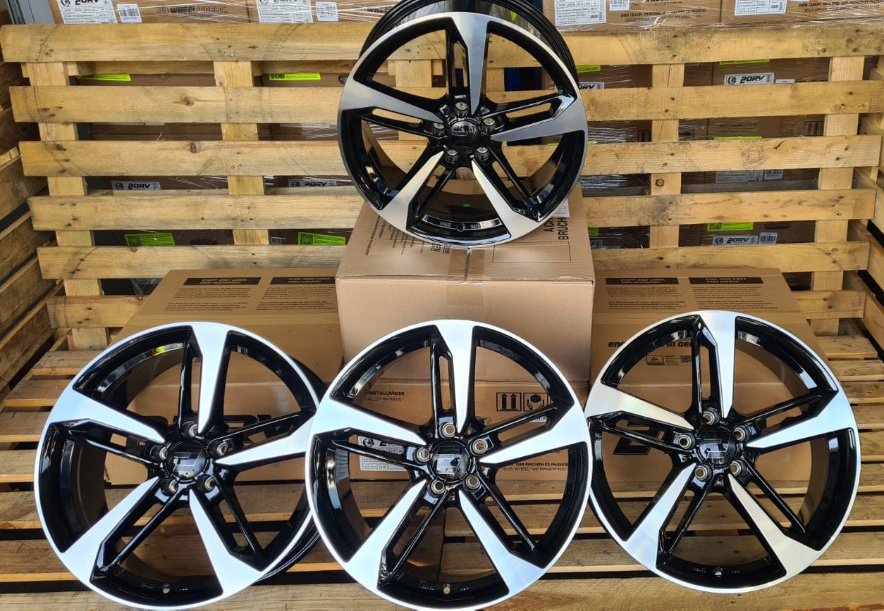 2DRV Wheelworld WH36 Felgen 18 Zoll Schwarz Poliert 8,0x18 ET40 5/112