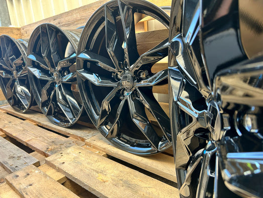 2 DRV Wheelworld WH40 20 Zoll Schwarz Glanz 9,0x20 ET45 5/120