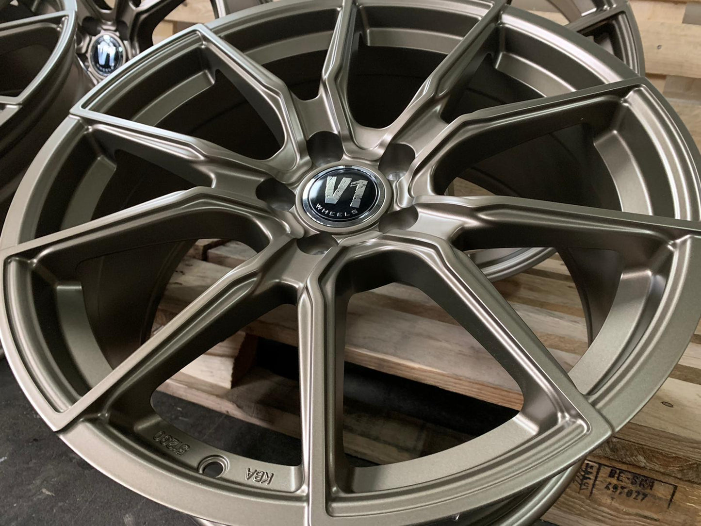 4er Set V1 Wheels V1 19 Zoll Bronze Matt ET35