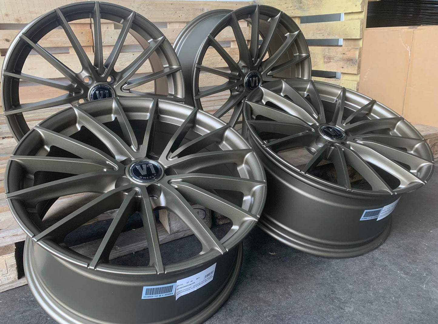 V1 Wheels V2 Felgen 19 Zoll Bronze 8,5x19 ET45 5/112
