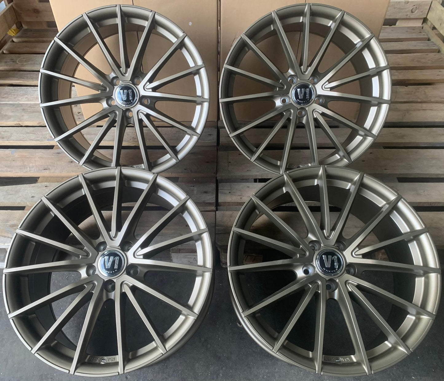 V1 Wheels V2 Felgen 19 Zoll Bronze 8,5x19 ET45 5/112