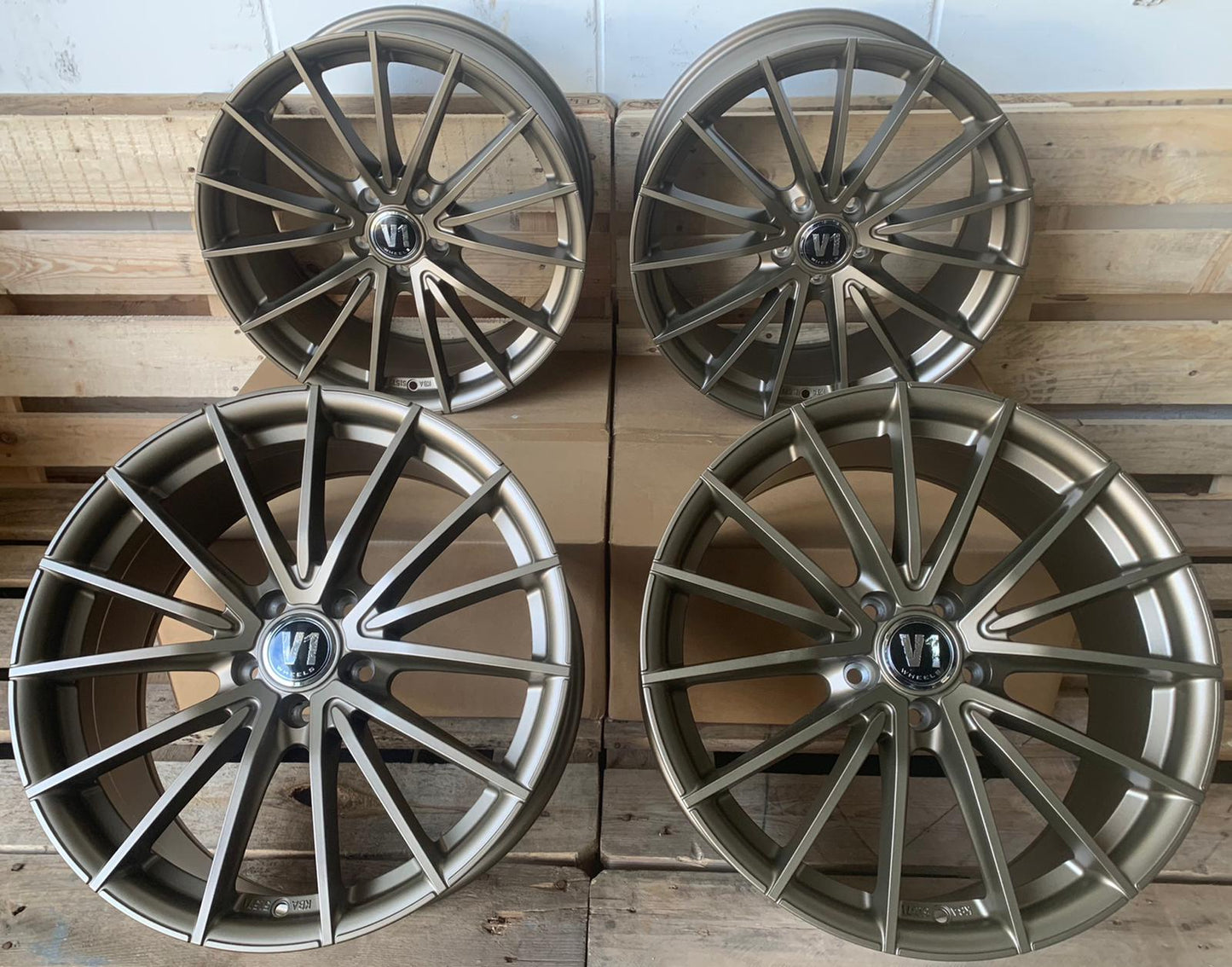 V1 Wheels V2 Felgen 18 Zoll Bronze 8,0x18 ET45 5/112