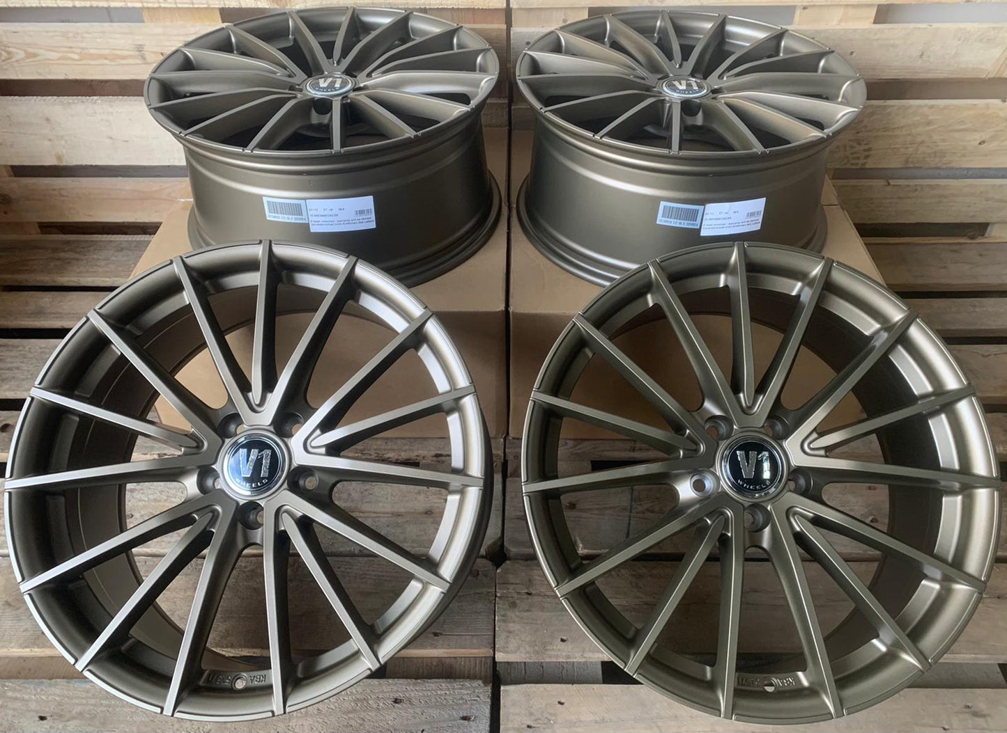 V1 Wheels V2 Felgen 18 Zoll Bronze 8,0x18 ET45 5/112