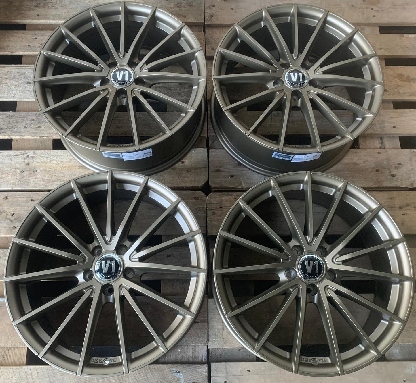 V1 Wheels V2 Felgen 18 Zoll Bronze 8,0x18 ET45 5/112