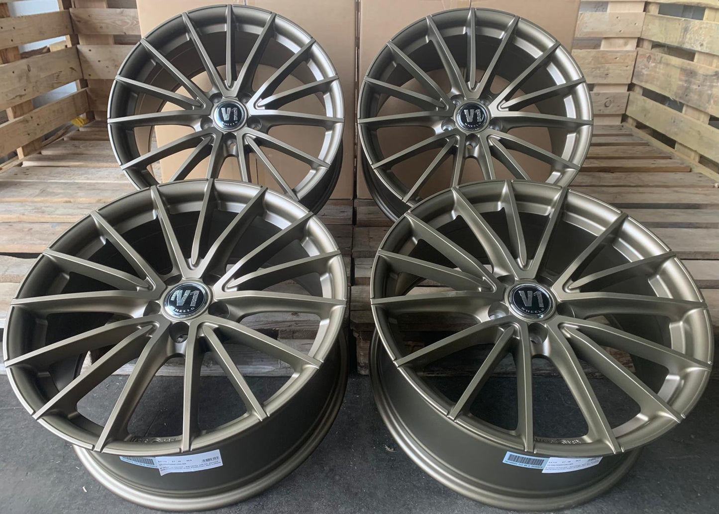 V1 Wheels V2 Felgen 19 Zoll Bronze 8,5x19 ET45 5/112