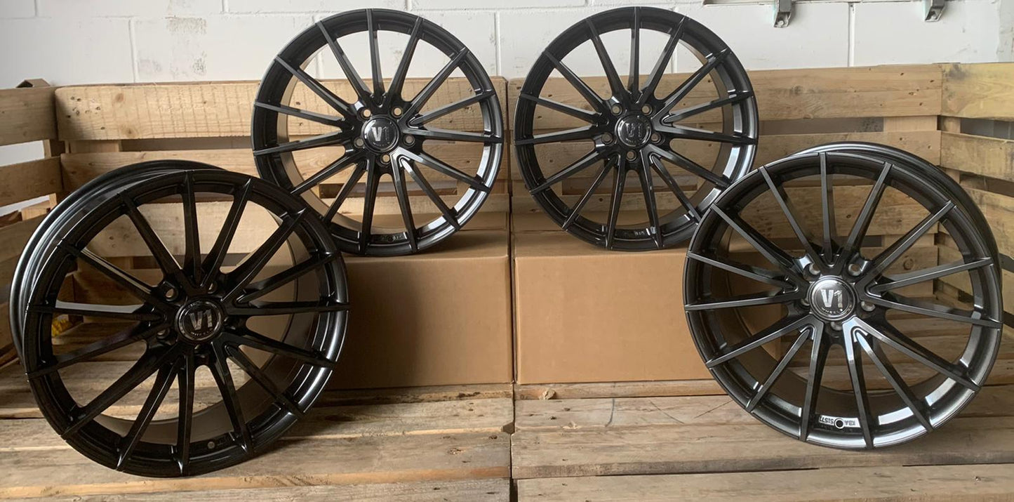 V1 Wheels V2 Felgen 18 Zoll Daytona Grau 8,0x18 ET45 5/120